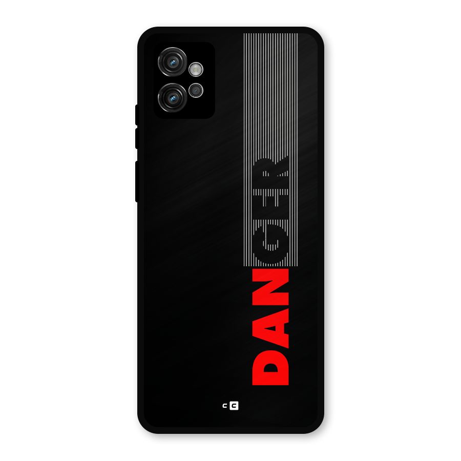 Vertical Danger Metal Back Case for Moto G32