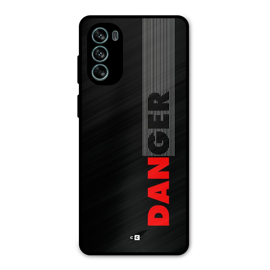 Vertical Danger Metal Back Case for Moto G62