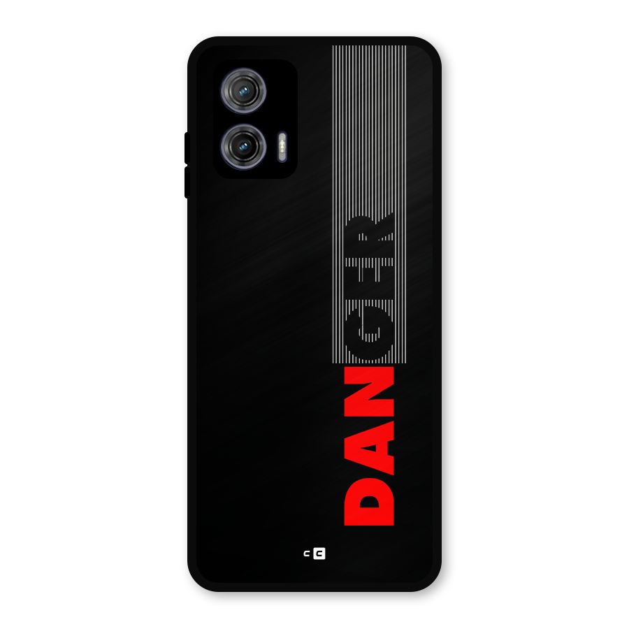 Vertical Danger Metal Back Case for Moto G73