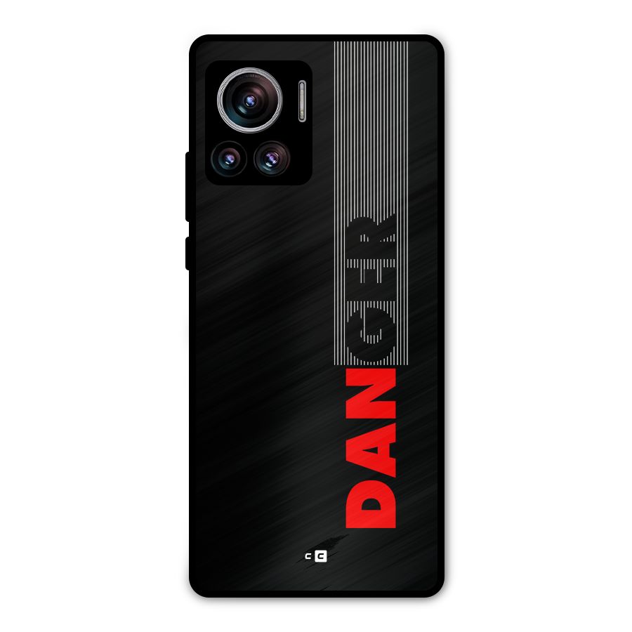 Vertical Danger Metal Back Case for Motorola Edge 30 Ultra