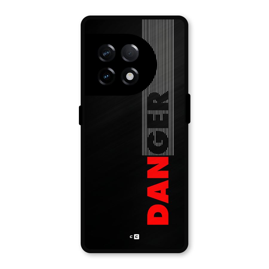 Vertical Danger Metal Back Case for OnePlus 11R