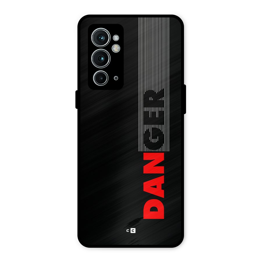 Vertical Danger Metal Back Case for OnePlus 9RT 5G