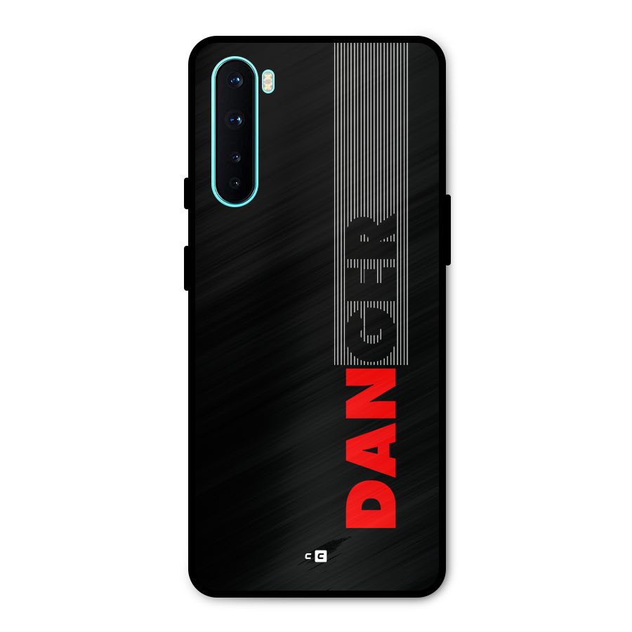 Vertical Danger Metal Back Case for OnePlus Nord