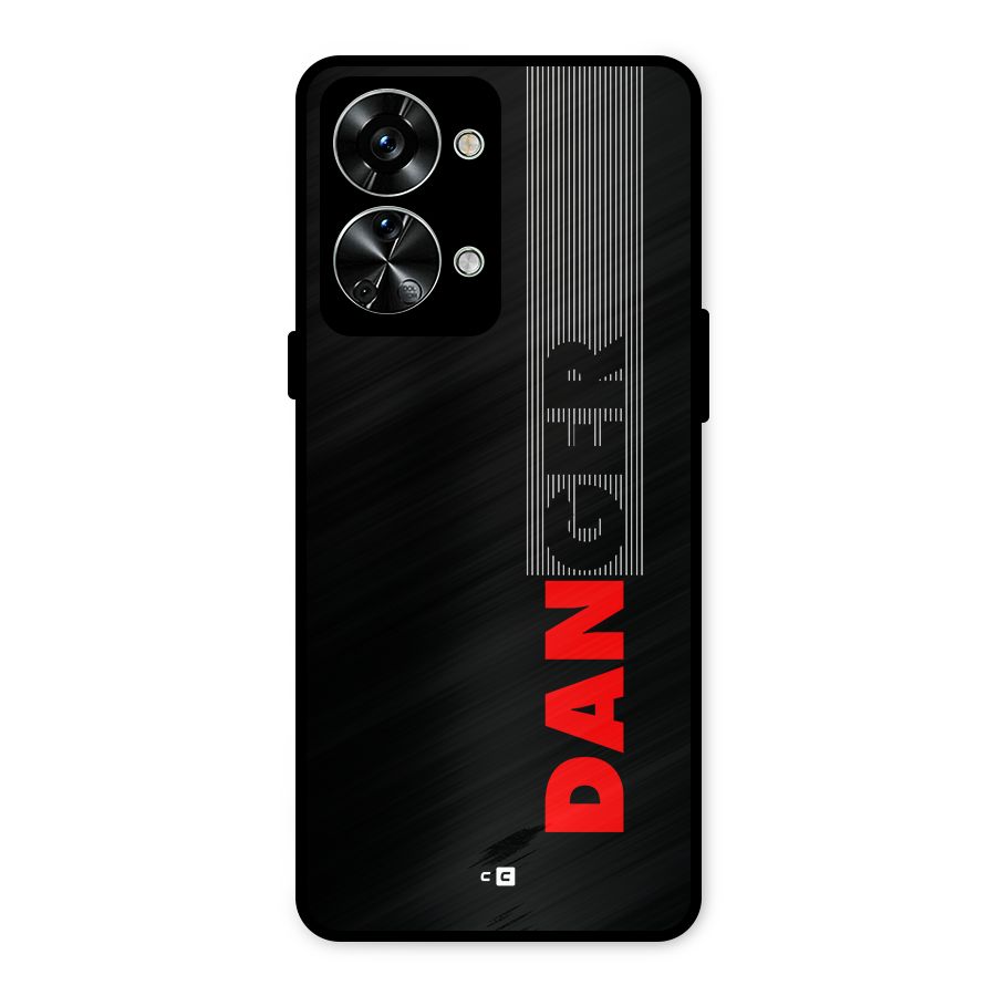 Vertical Danger Metal Back Case for OnePlus Nord 2T