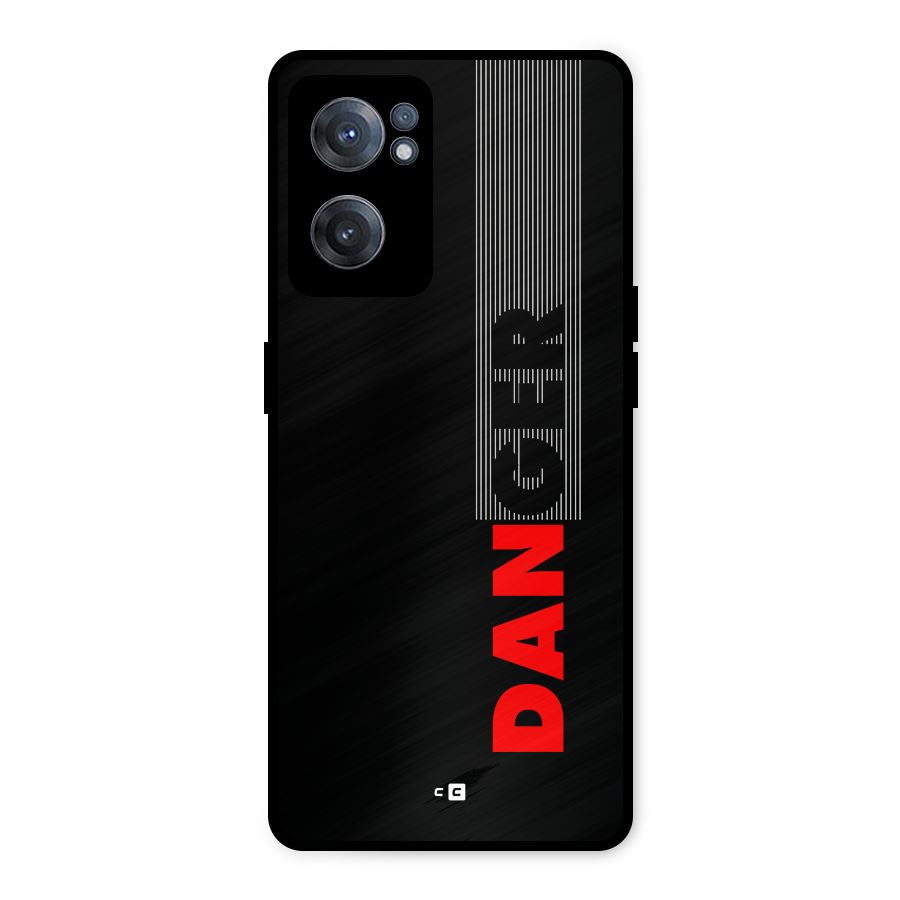 Vertical Danger Metal Back Case for OnePlus Nord CE 2 5G