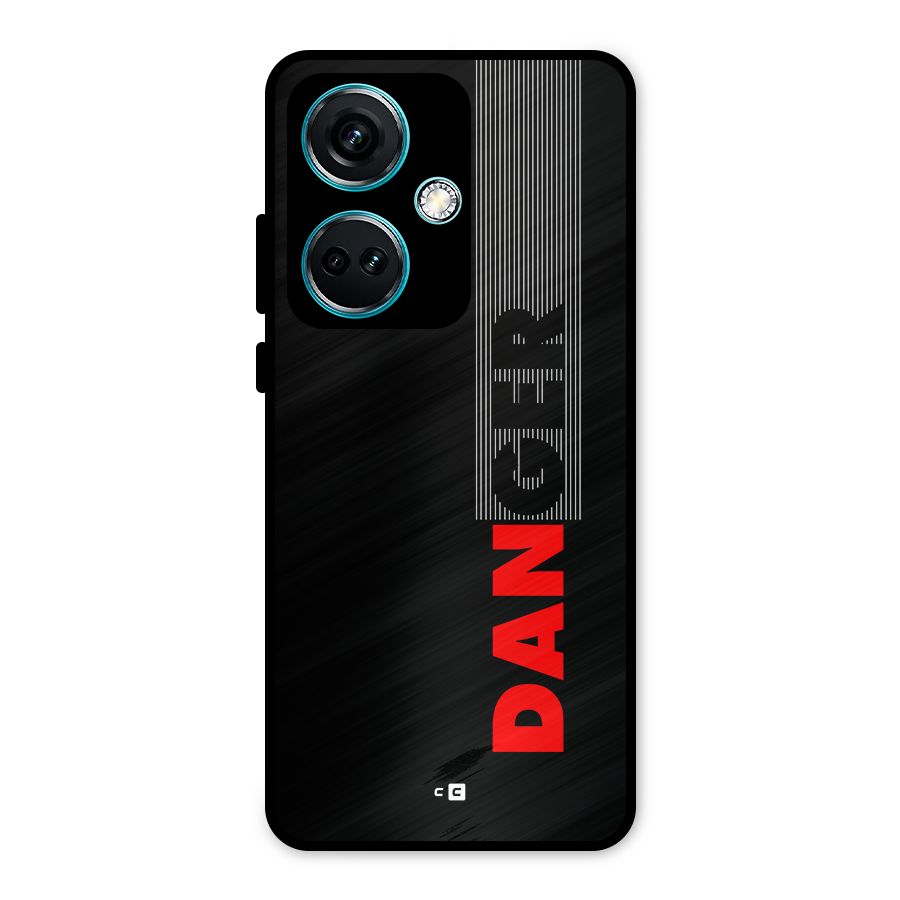 Vertical Danger Metal Back Case for OnePlus Nord CE 3 5G