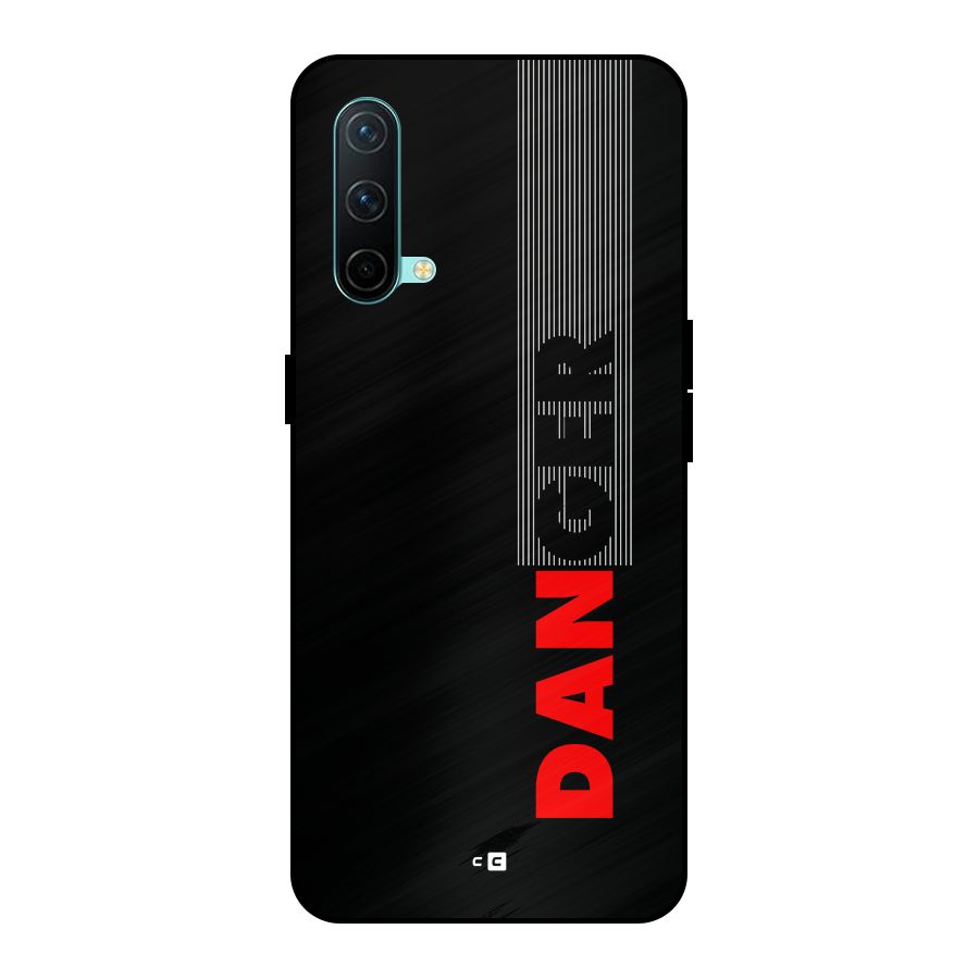 Vertical Danger Metal Back Case for OnePlus Nord CE 5G