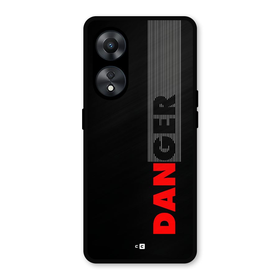 Vertical Danger Metal Back Case for Oppo A78