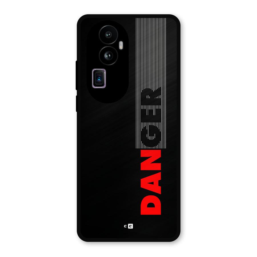 Vertical Danger Metal Back Case for Oppo Reno10 Pro Plus