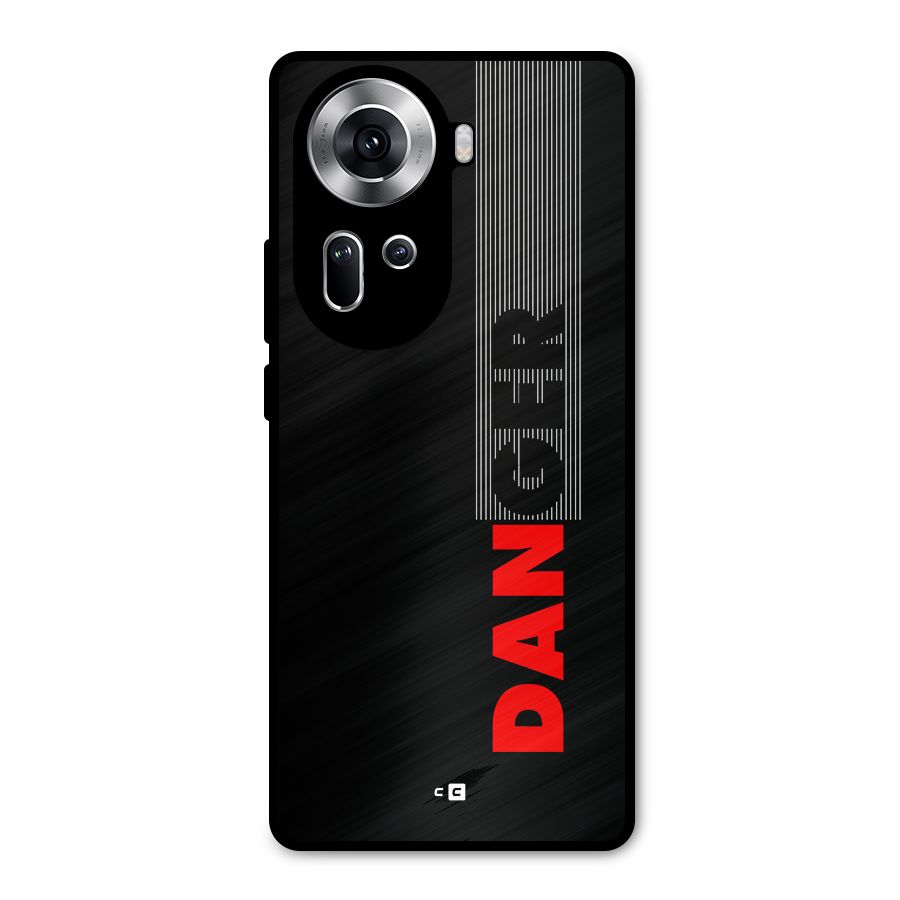 Vertical Danger Metal Back Case for Oppo Reno11 5G