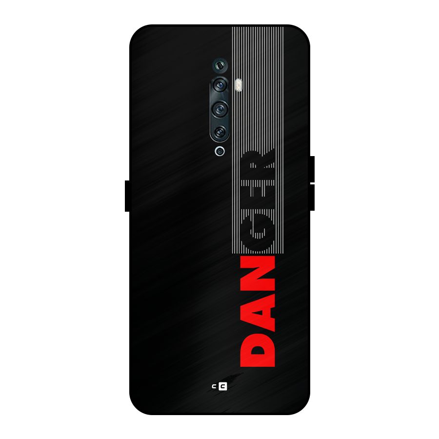 Vertical Danger Metal Back Case for Oppo Reno2 F