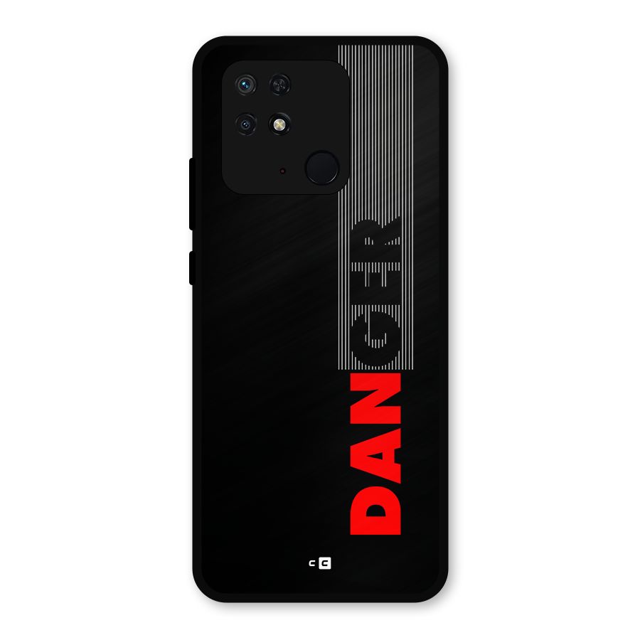 Vertical Danger Metal Back Case for Redmi 10 Power