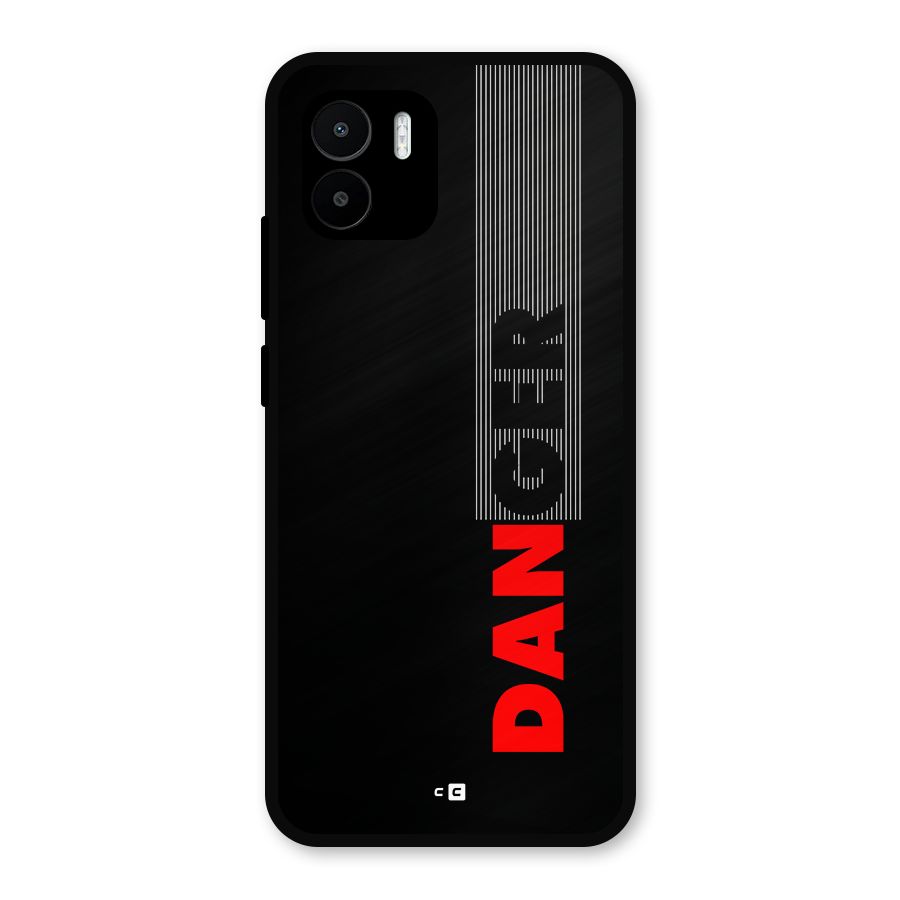Vertical Danger Metal Back Case for Redmi A2