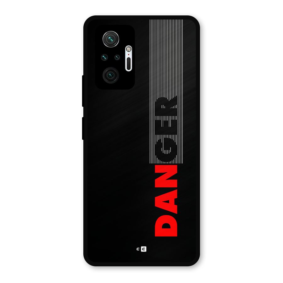Vertical Danger Metal Back Case for Redmi Note 10 Pro Max