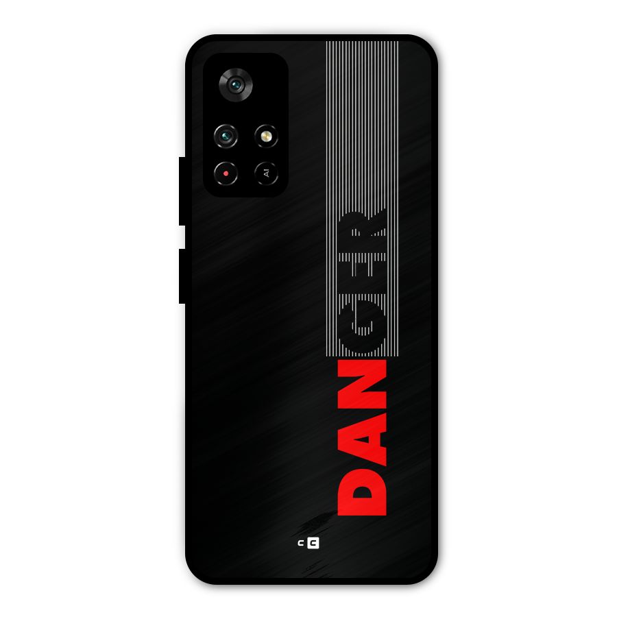 Vertical Danger Metal Back Case for Redmi Note 11T 5G