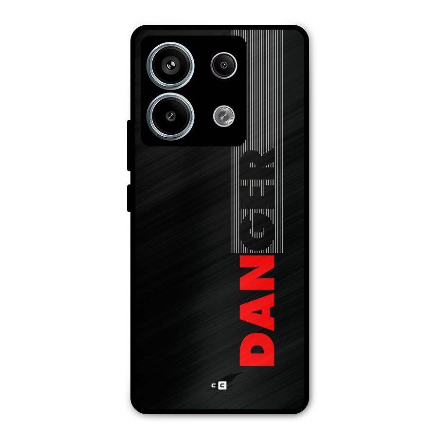 Vertical Danger Metal Back Case for Redmi Note 13 Pro 5G