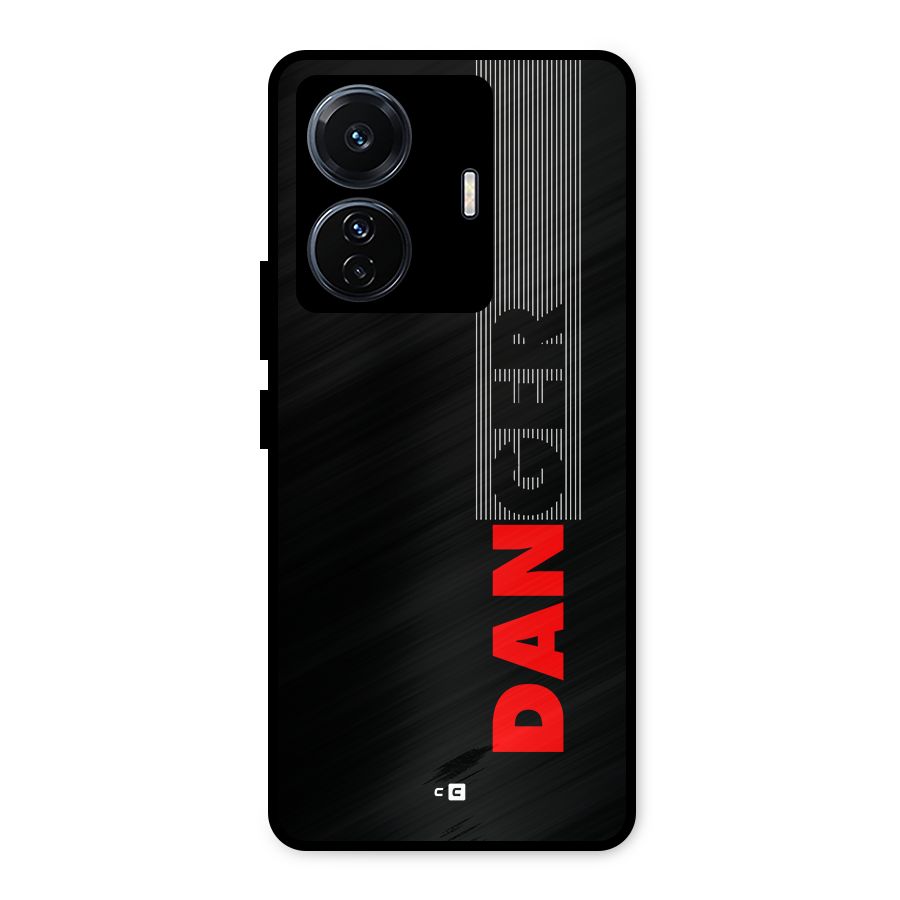 Vertical Danger Metal Back Case for Vivo T1 Pro