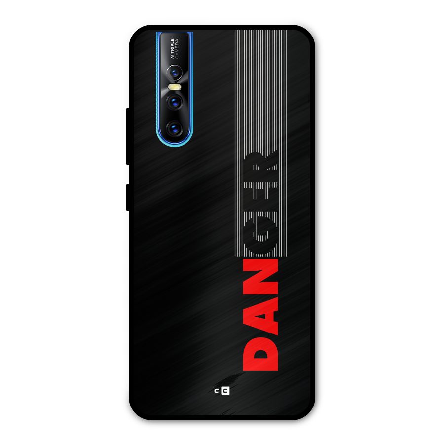 Vertical Danger Metal Back Case for Vivo V15 Pro