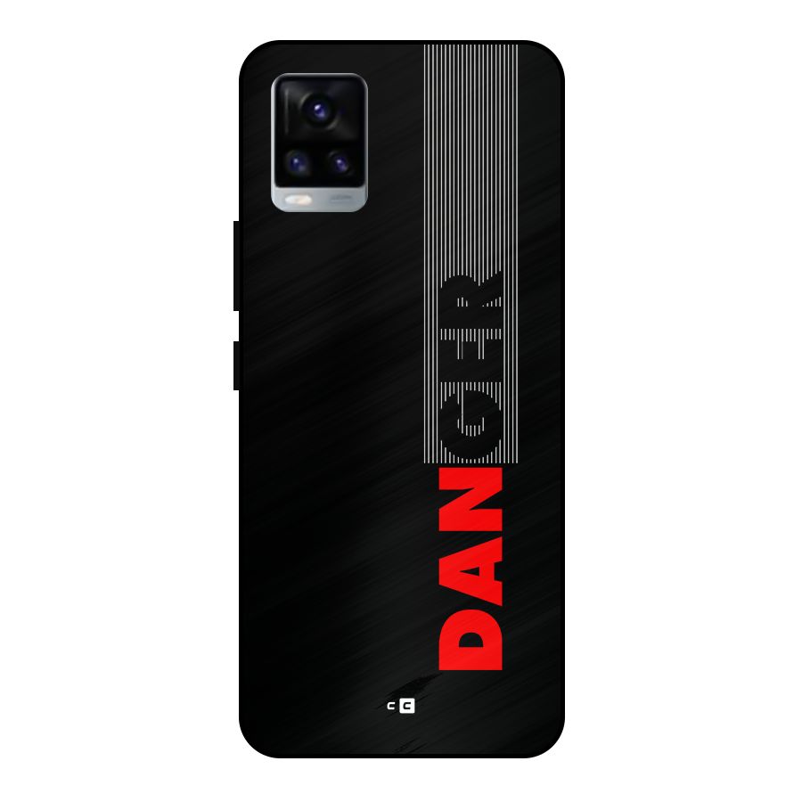 Vertical Danger Metal Back Case for Vivo V20 2021