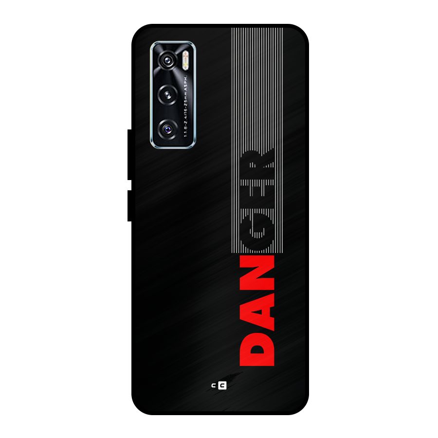 Vertical Danger Metal Back Case for Vivo V20 SE