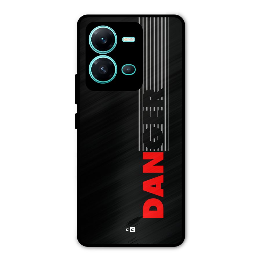 Vertical Danger Metal Back Case for Vivo V25