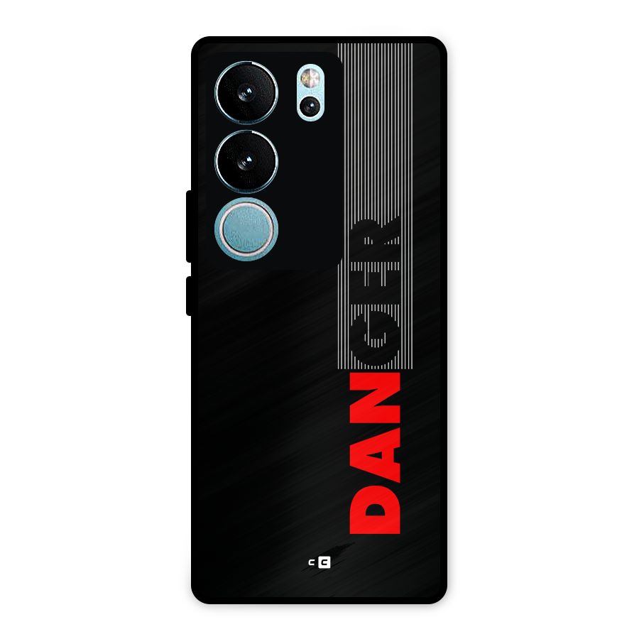Vertical Danger Metal Back Case for Vivo V29 Pro