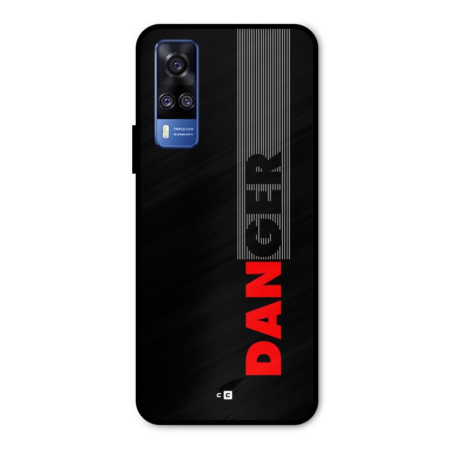 Vertical Danger Metal Back Case for Vivo Y31