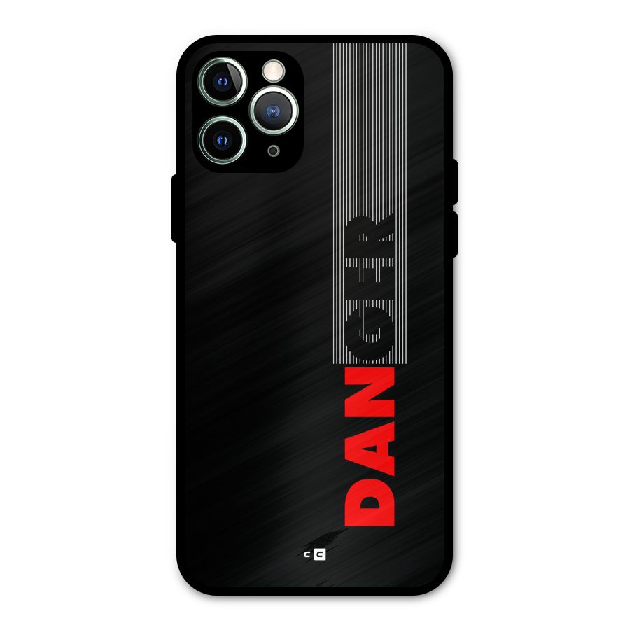 Vertical Danger Metal Back Case for iPhone 11 Pro Max