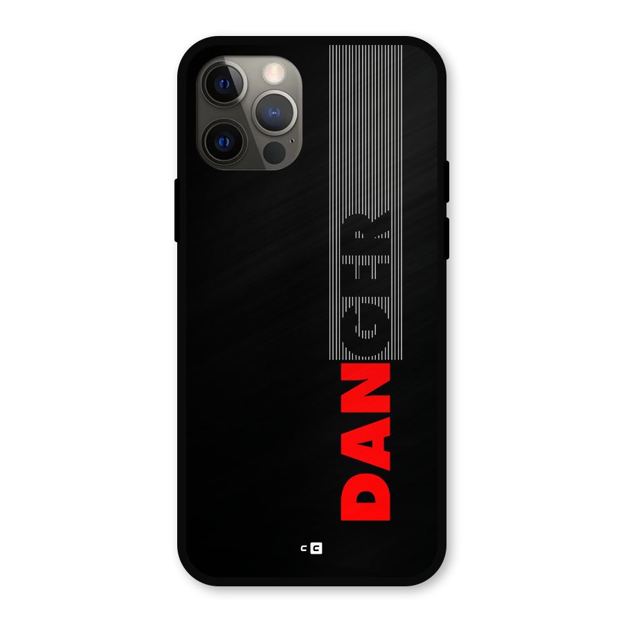 Vertical Danger Metal Back Case for iPhone 12 Pro