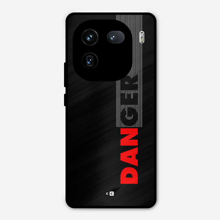 Vertical Danger Metal Back Case for iQOO 12