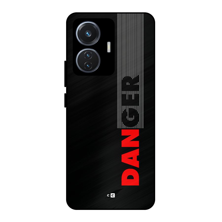 Vertical Danger Metal Back Case for iQOO Z6 44W