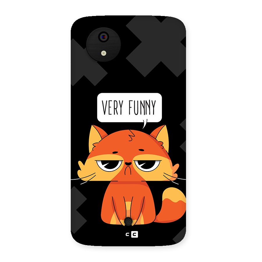 Very Funny Cat Back Case for Canvas A1  AQ4501