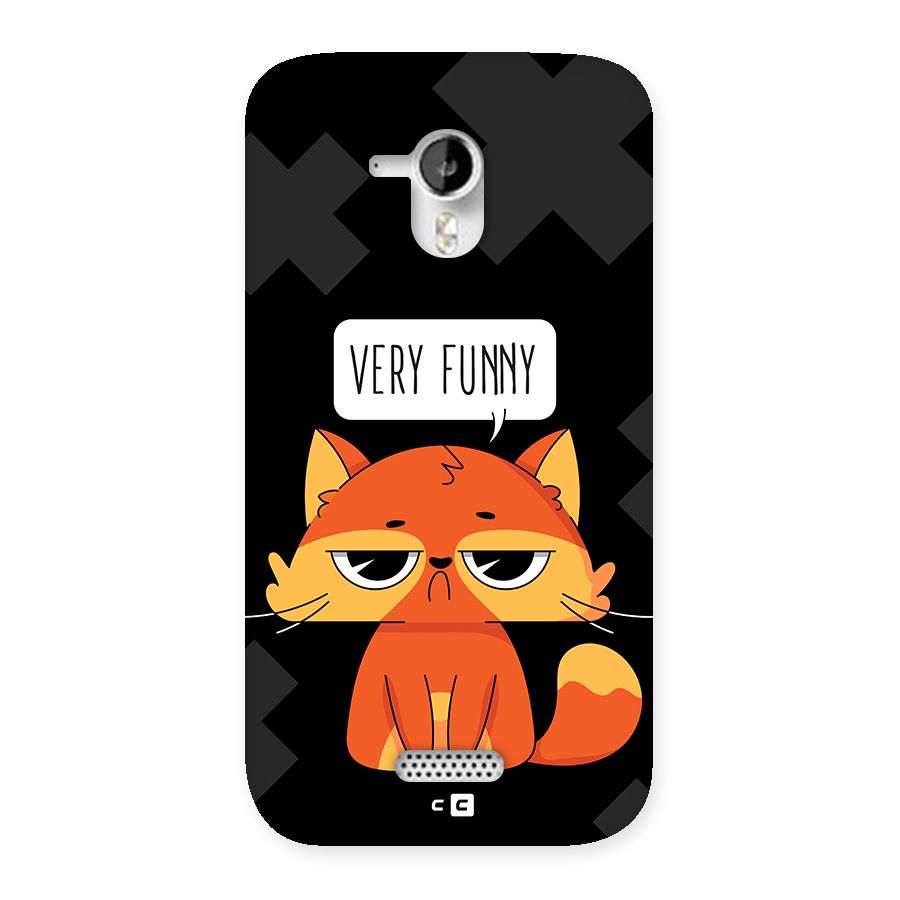 Very Funny Cat Back Case for Canvas HD A116