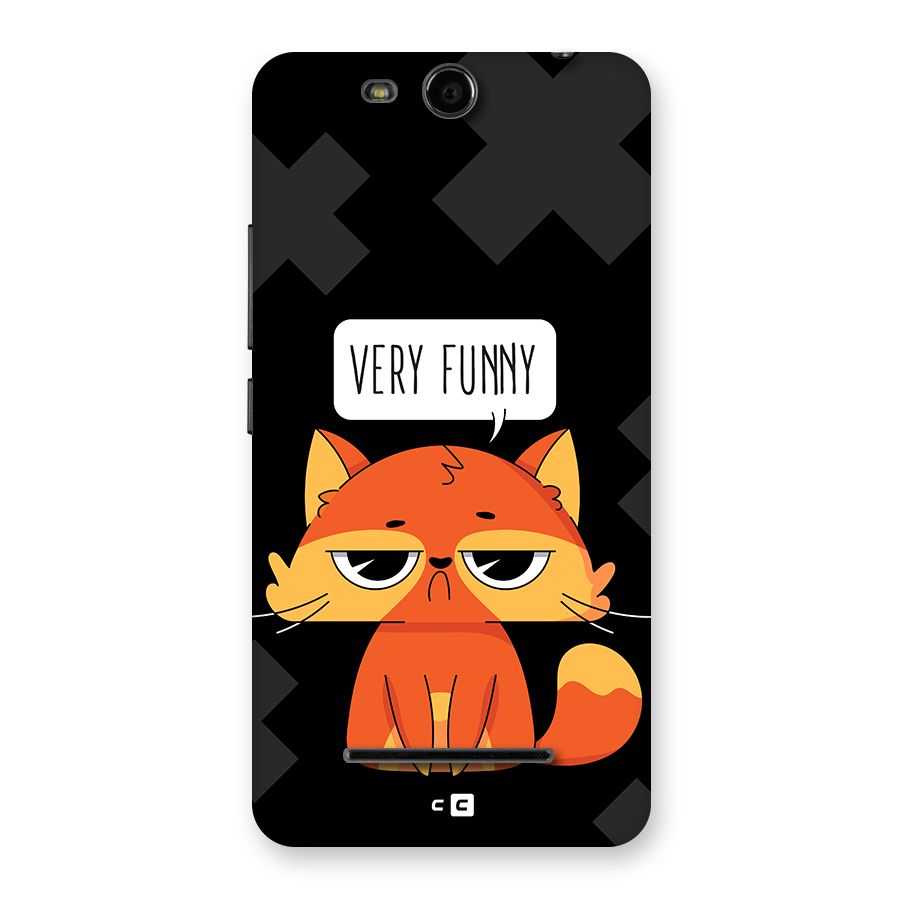 Very Funny Cat Back Case for Canvas Juice 3 Q392