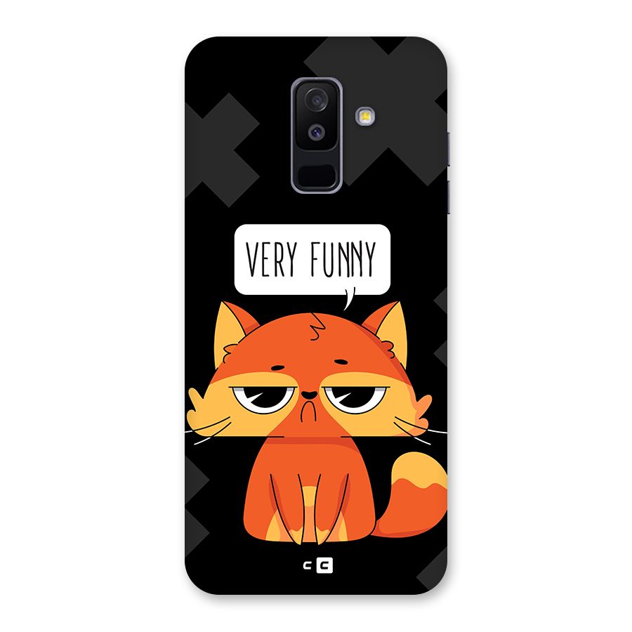 Very Funny Cat Back Case for Galaxy A6 Plus