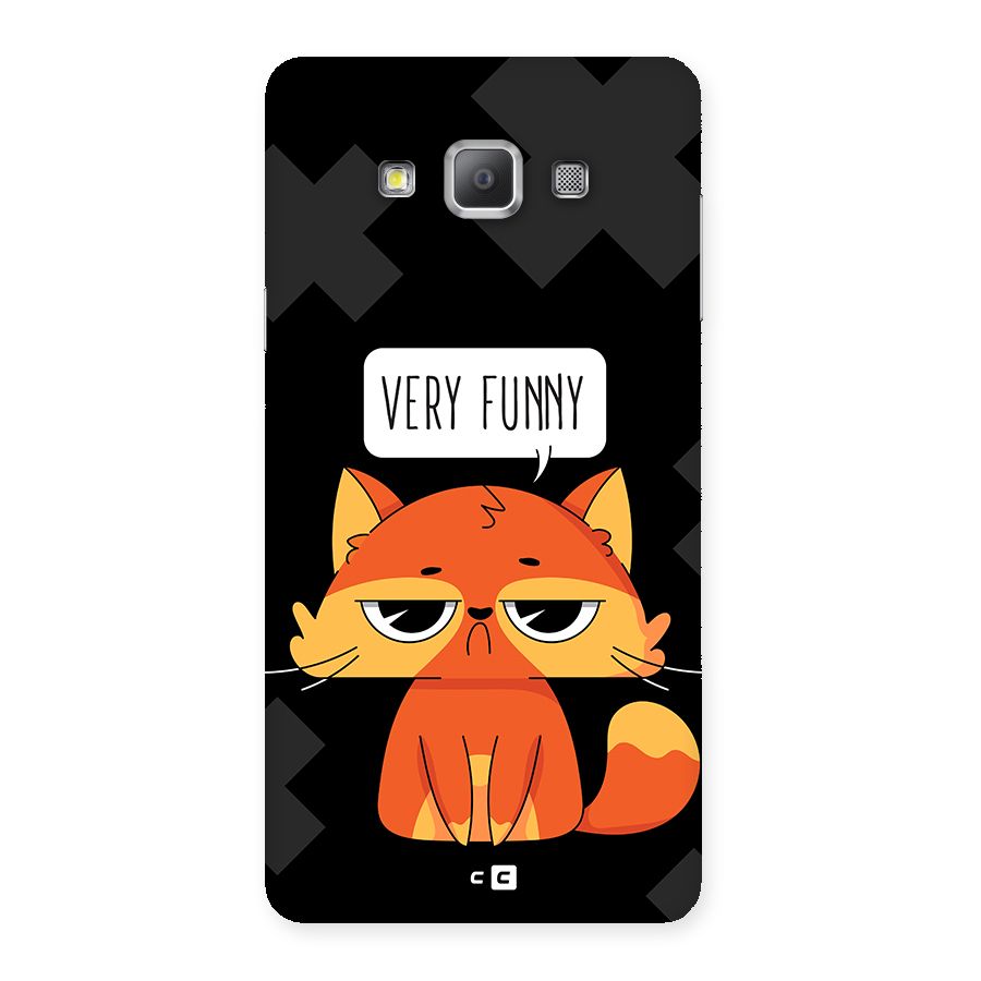 Very Funny Cat Back Case for Galaxy A7