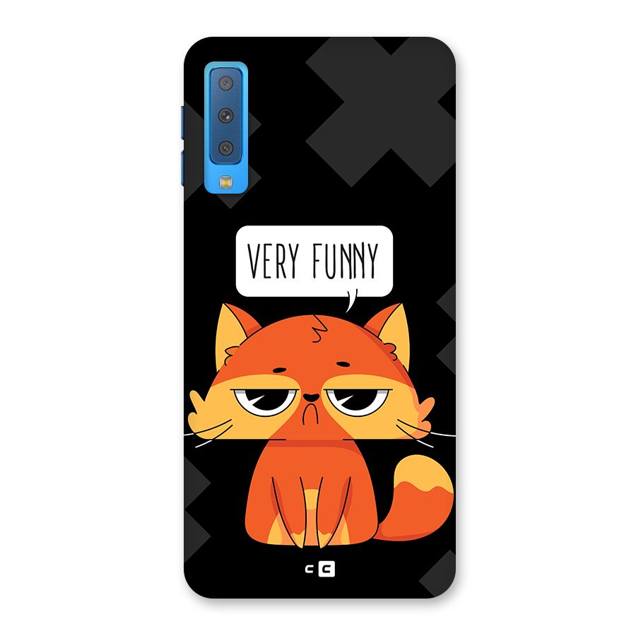 Very Funny Cat Back Case for Galaxy A7 (2018)