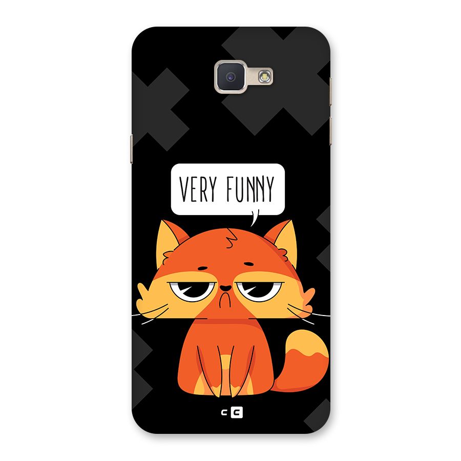 Very Funny Cat Back Case for Galaxy J5 Prime