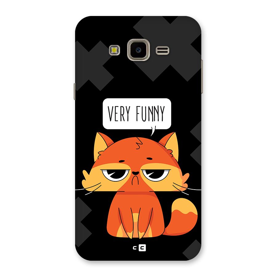 Very Funny Cat Back Case for Galaxy J7 Nxt