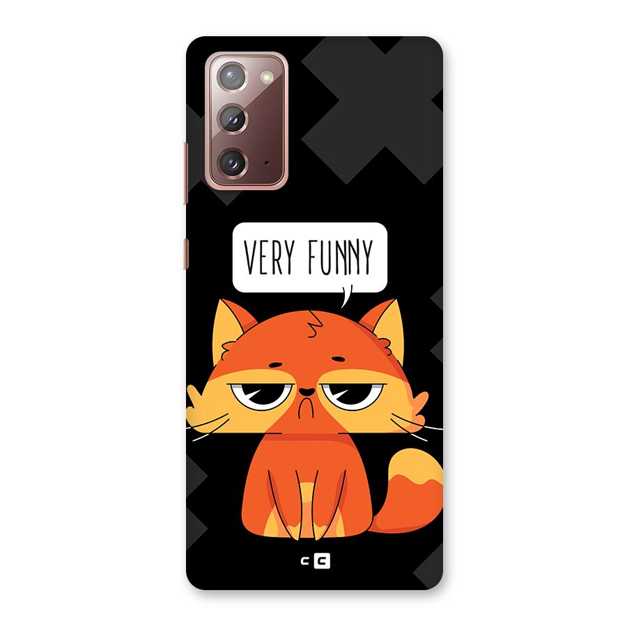 Very Funny Cat Back Case for Galaxy Note 20