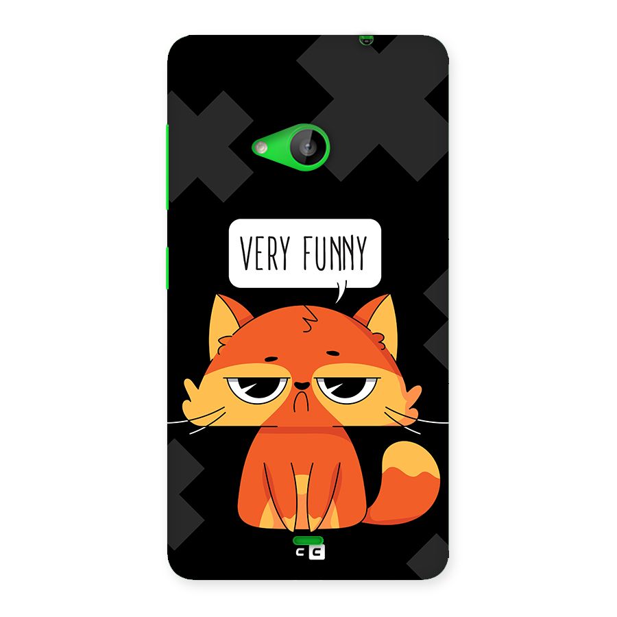 Very Funny Cat Back Case for Lumia 535