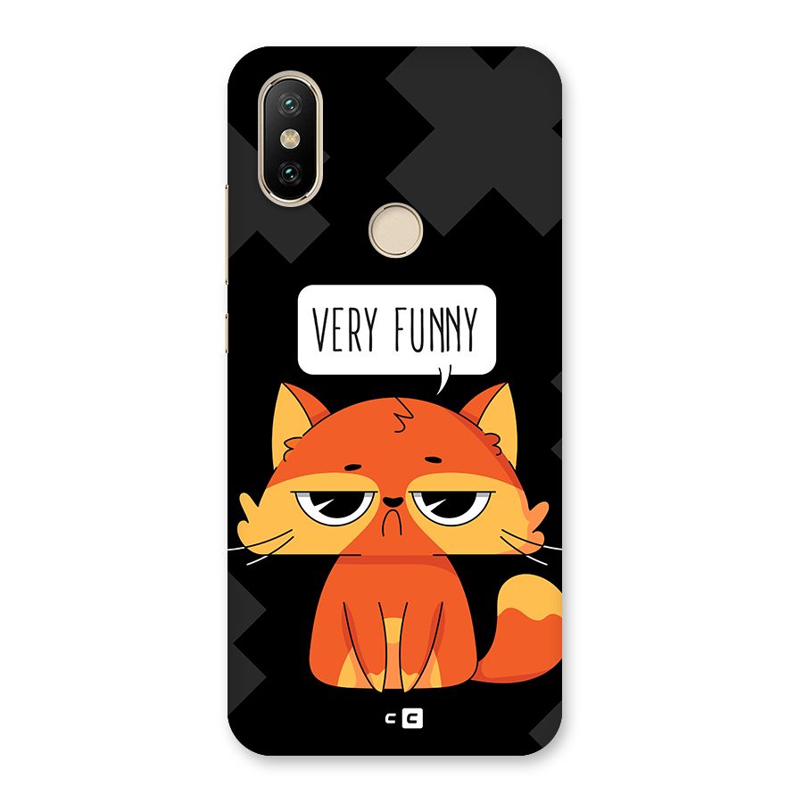 Very Funny Cat Back Case for Mi A2