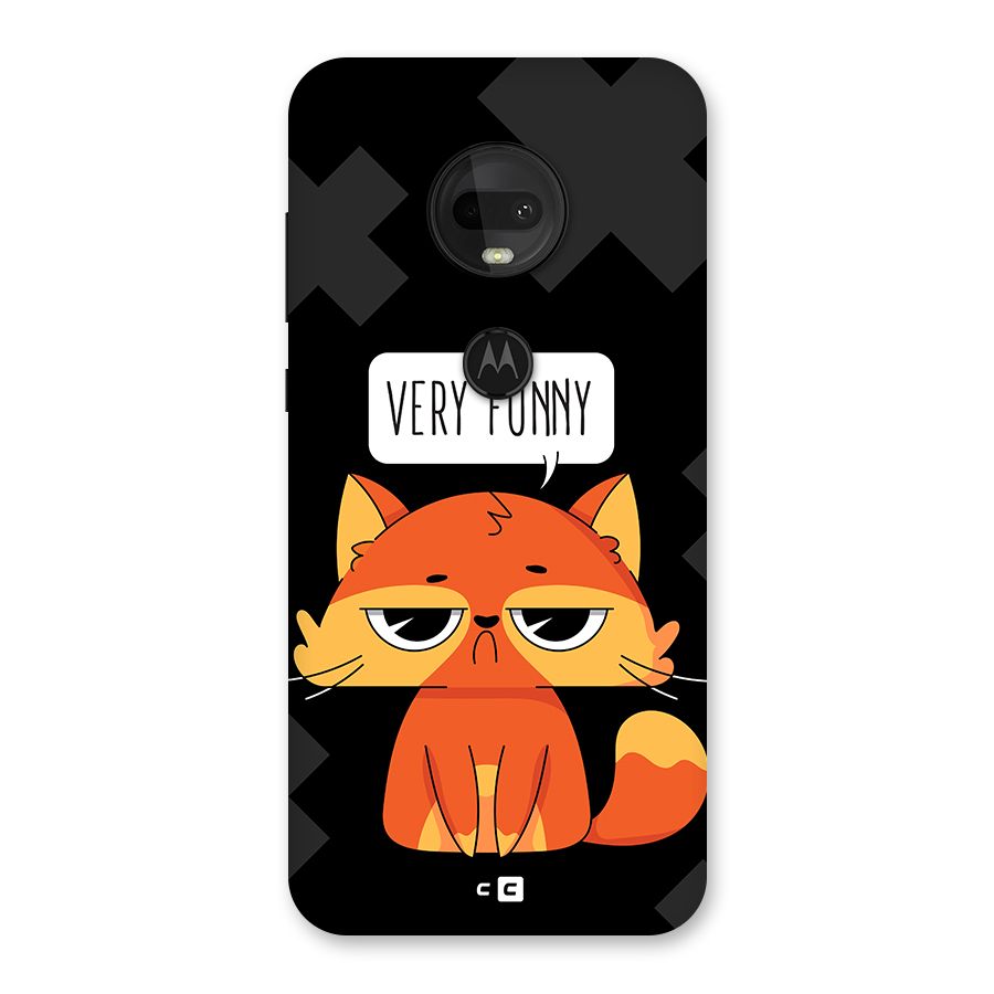 Very Funny Cat Back Case for Moto G7