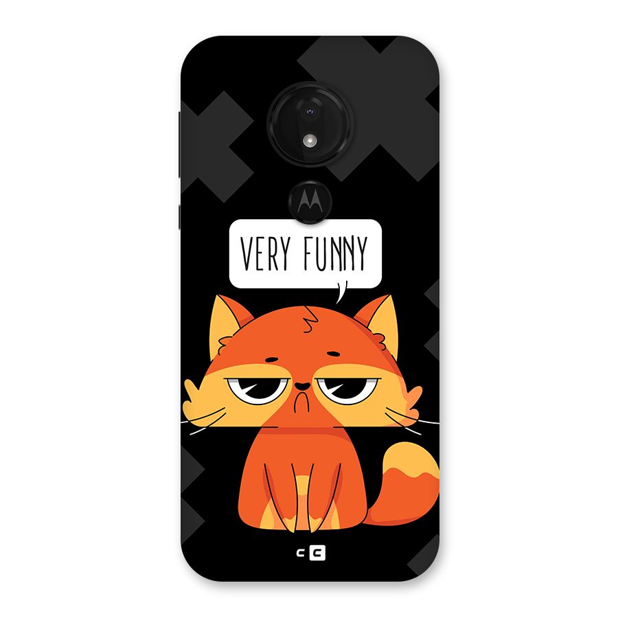 Very Funny Cat Back Case for Moto G7 Power