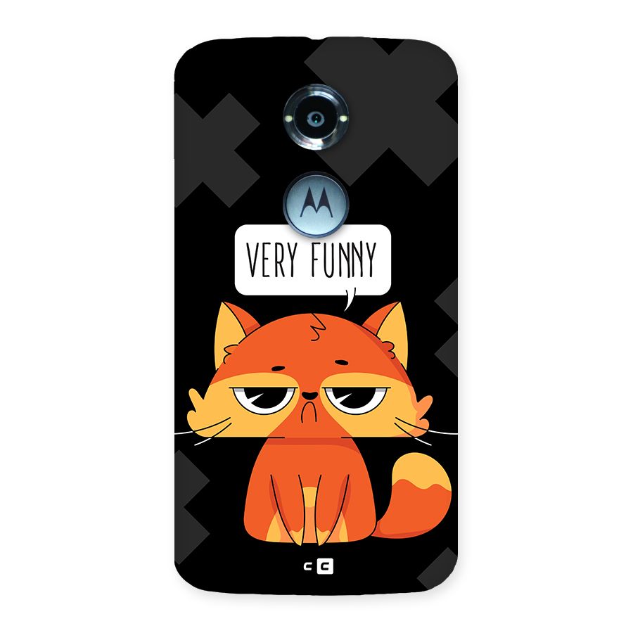 Very Funny Cat Back Case for Moto X2