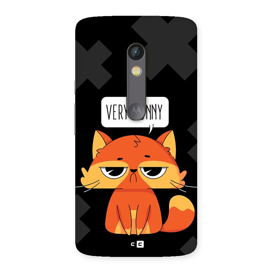 Very Funny Cat Back Case for Moto X Play