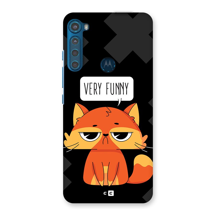 Very Funny Cat Back Case for Motorola One Fusion Plus