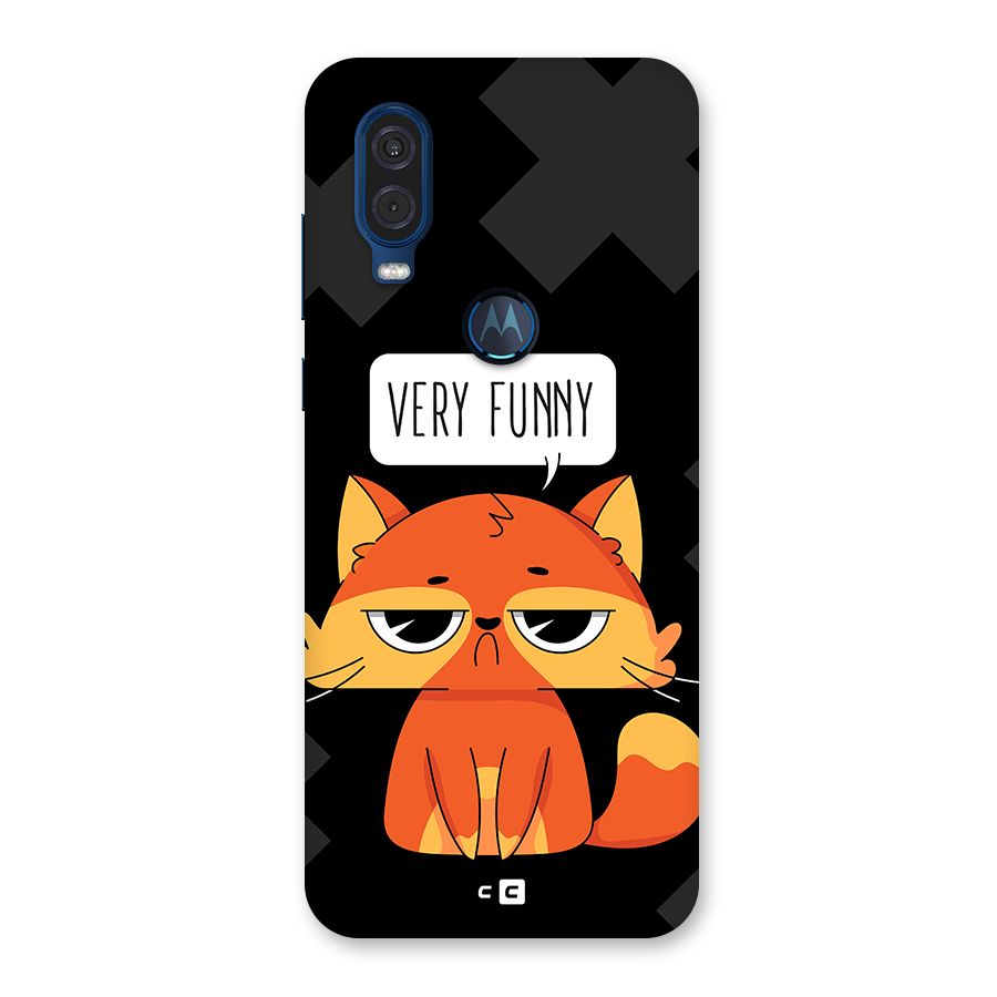 Very Funny Cat Back Case for Motorola One Vision