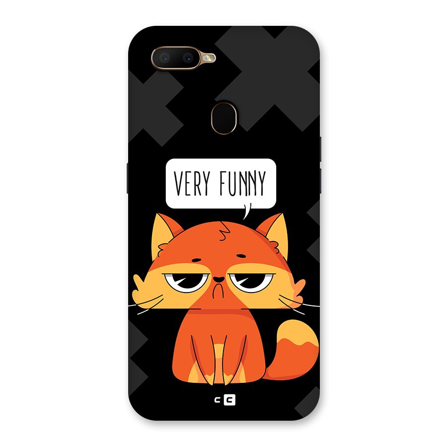 Very Funny Cat Back Case for Oppo A5s