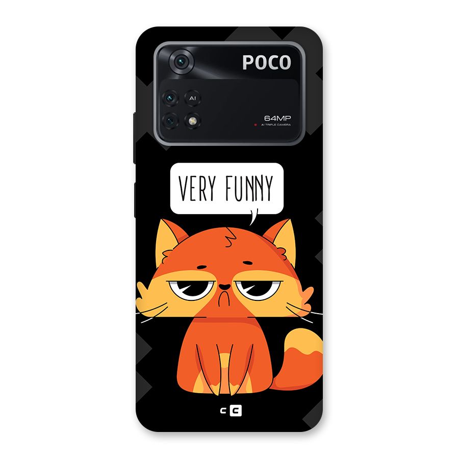 Very Funny Cat Back Case for Poco M4 Pro 4G